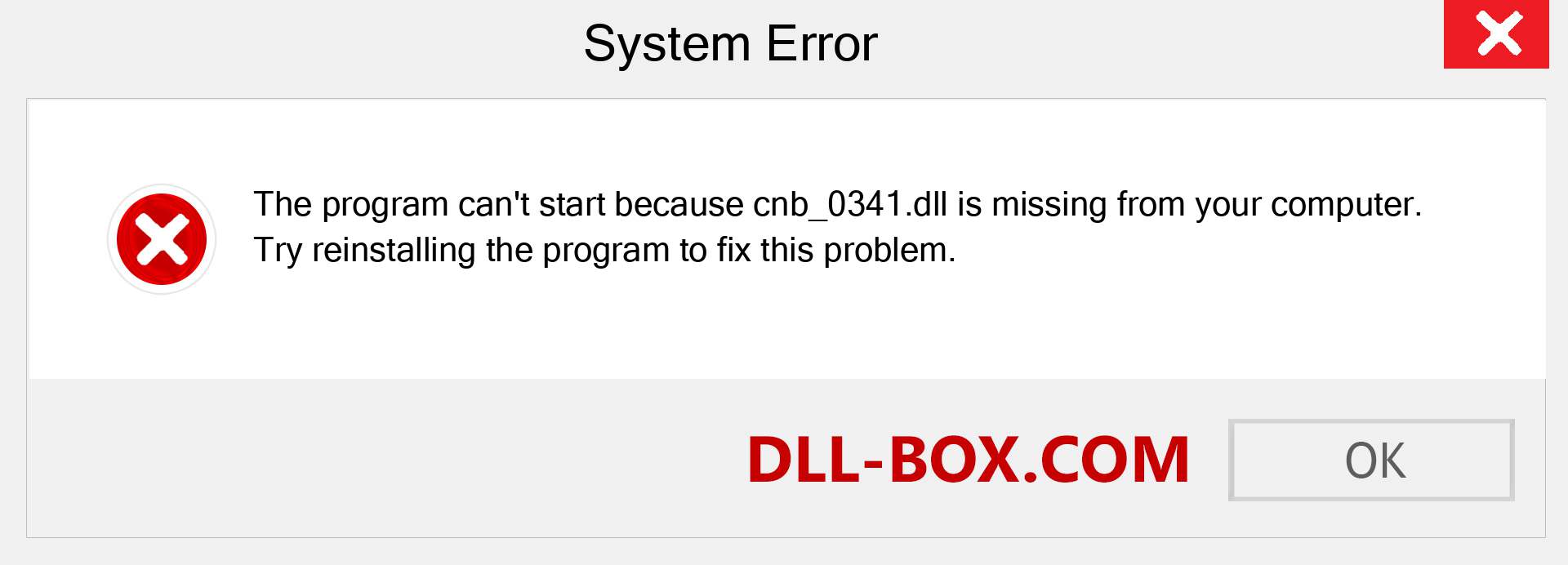  cnb_0341.dll file is missing?. Download for Windows 7, 8, 10 - Fix  cnb_0341 dll Missing Error on Windows, photos, images